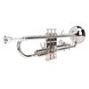 Bb Trumpet Set Silver Bright Sound Flexible Keys Brass Phosphor Copper Trumpet Set for Beginner Students