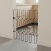 Metal Retractable Pet Gate Foldable Retractable Pet Gate Home Barrier Auto Retract Space-Saving for Doorway, Stairs