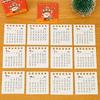 2026 Mini Cartoon Desk Calendar Cute Christmas Calendar Portable Pocket Calendar Schedule Desktop Decoration Christmas Gifts