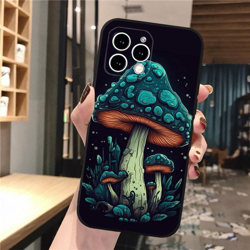 

Mushroom Phone Case For iphone 17 Pro Max Air 16 15 14 13 Pro Max 15 16 Pro 15Plus iphone 13