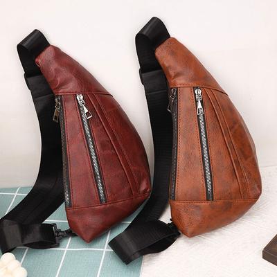 Mochila deportiva retro informal para hombre, bolso bandolera de un solo hombro, estilo moderno.