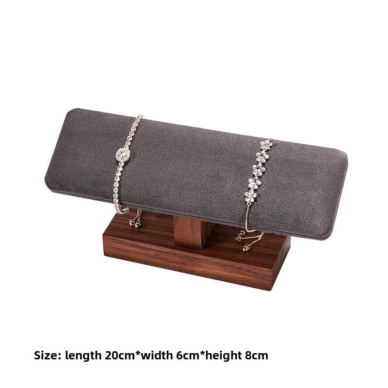 Walnut Jewelry Display Prop Set Combination Bracelet Display Stand Jewelry Display Stand Necklace Display Stand
