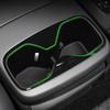 For Kia EV9 2025 2025 TPE Armrest Rear Water Cup Holder Storage Box Tray Organizer Car Interior Accessories Black