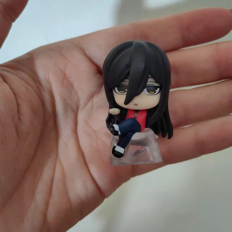 New In Stock Anime Blue Prison Sitting Posture Design Kawaii Action Figure Toy Desktop Ornament Surprise Gift For Fans
