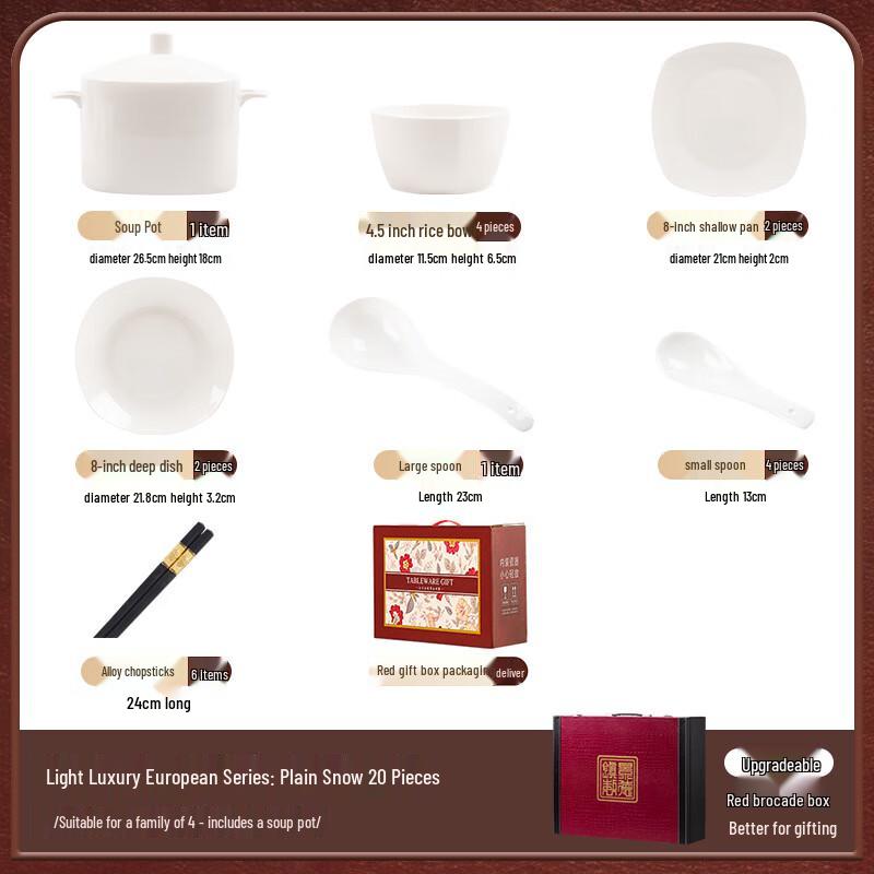 MoDe Lanka Minimalist Underglaze Ceramic Dinnerware Set