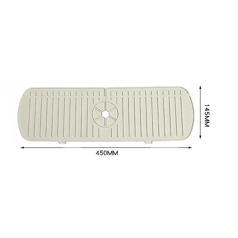 Kitchen Faucet Splash Pad Silicone Sink Faucet Splash Guard Mat Sponge Drain Rack Countertop Protector for Bath Kitchen Gadgets