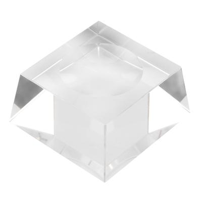 8cm Klare Kristallkugel Transparent Galaxien Kugel Wahrsagekugel Heim Büro Deko(Klare Basis)