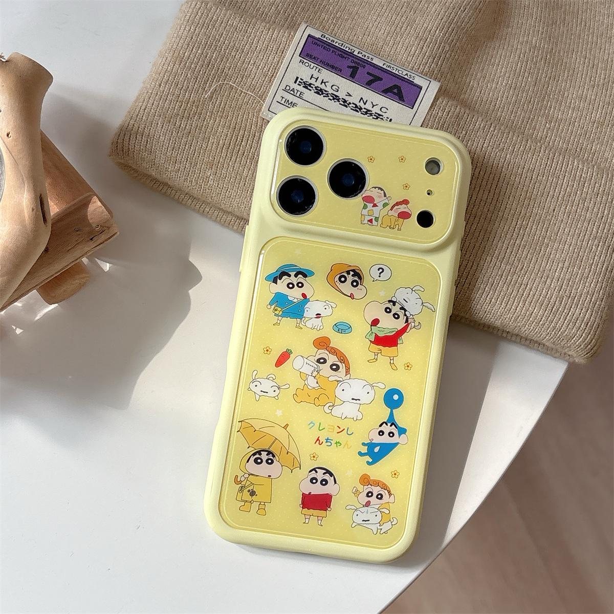 

Shin-chan Cartoon Drop-proof Full Coverage Case for iPhone 15/17/16 Pro Max 15 Pro