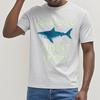 Casual Summer For Unisex Tshirt Megalodon Is My Spirit Animal Short Sleeve Relaxed Fit Crew Neck Tees Unisex Cotton Tshirt Male Tops