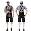 Halloween Bavarian Oktoberfest Costume Lederhosen Shirt Set Adult Party Cosplay Outfit