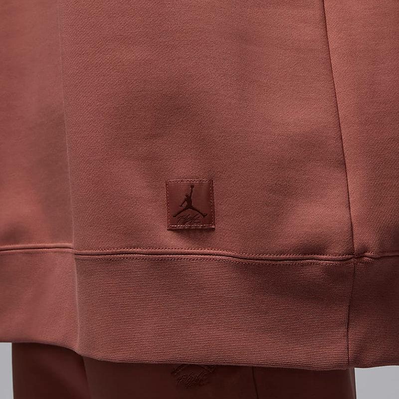 New Jordan NikeJordan Flight Sweatshirt Women's Brick Red FB5117-810