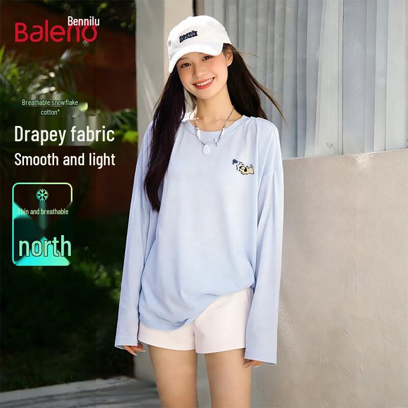 Baleno Women s Snowflake Cotton Long Sleeve T-Shirt M