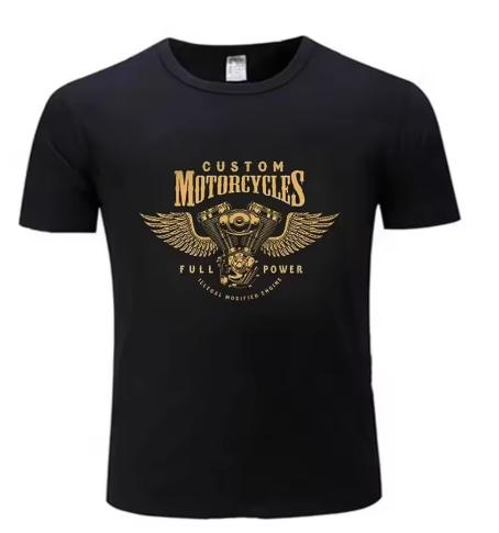 Unisex T Shirt Motorcycles Engine Chopper Biker Bobber Motard Harleys Tees Graphic Oversize Davidson Streetwear Casual Unisex