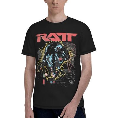 JOISOMI Men's T Shirt RATT 80's Rock Men's Crew Neck Short Sleeve T-Shirt Fashion Casual Lightweight Workout Shirts