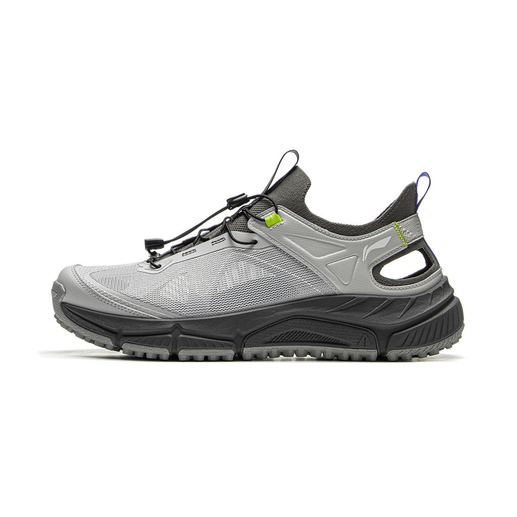 New LiNing Yijie LITE Slip Resistant, Breathable, Abrasion Resistant, Anti Collision River Trekking Shoes Men's Calm Gray AHLV013-3