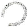 Modische Hip Hop Iced Out Moissanit Feinschmuck Damen Armbänder & Armreifen 925 Sterling Silber Kubanische Gliederkette