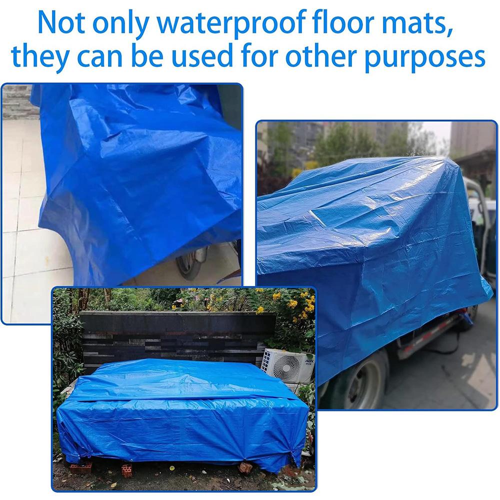 Tapis de piscine imperméable en PE, tapis de sol rectangulaire robuste pour piscine, protection de piscine, bâche, protection contre la pluie et la poussière