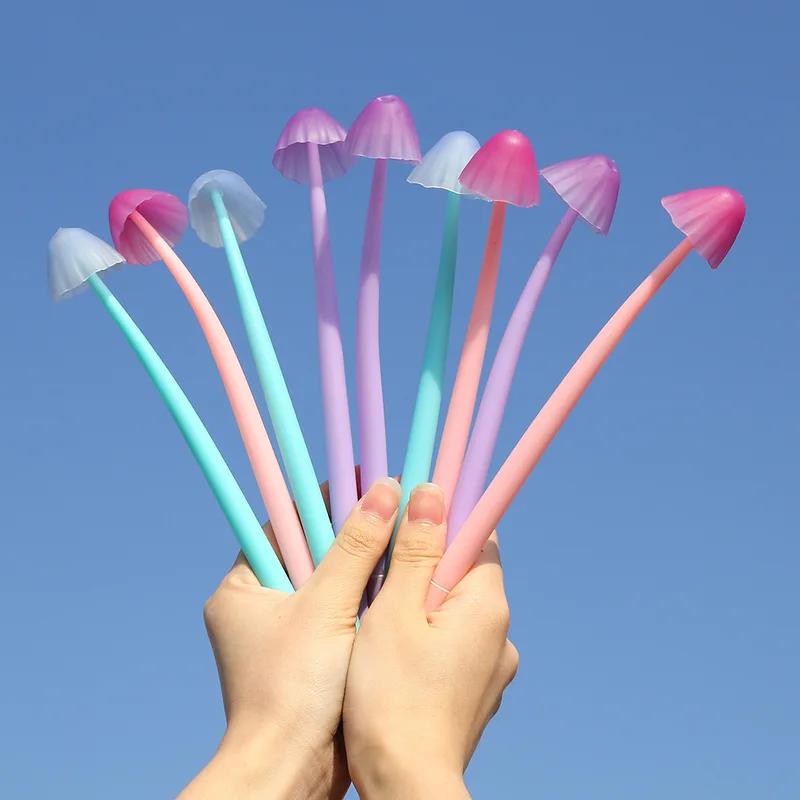 6PCS Color Changing Jellyfish Neutral Pen - 0.5mm , Student Signature Pen, Suitable For School Stationery, Office Supplies