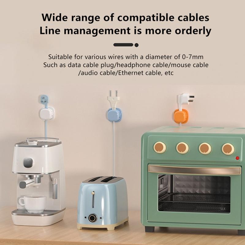 3 Stück Kabelhalter Selbstklebend Kabelklemme Drehbar Unter Tisch Kabelmanagement Ladekabelhalter Drahtklemme Für Auto Zuhause Büro