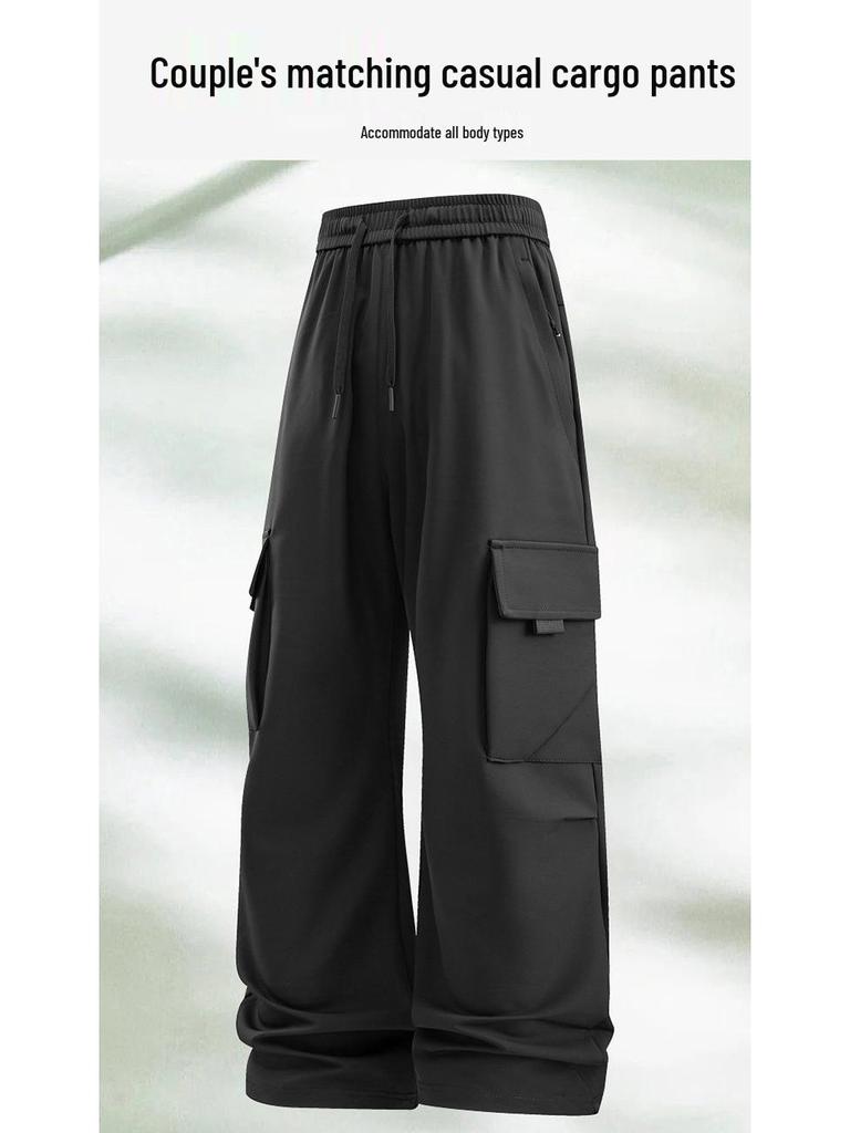 Men's Summer Outdoor Paratrooper Pants - Waterproof, Stain-Resistant, Breathable, Casual, Unisex, Ideal for Sports, Hiking, and Workwear.