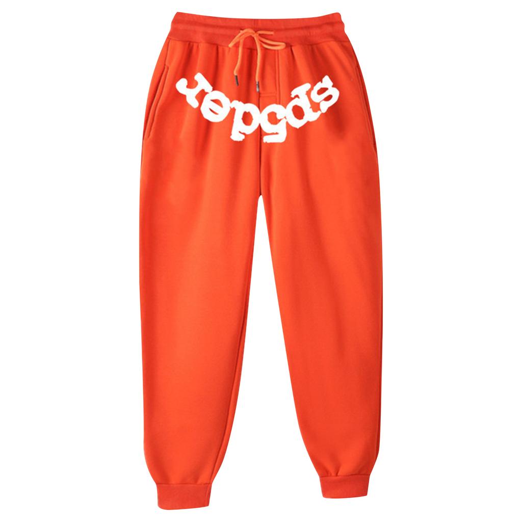 Women's Casual Letter Sweatpants Pocket Drawstring Elastic Drawstring Sweatpants