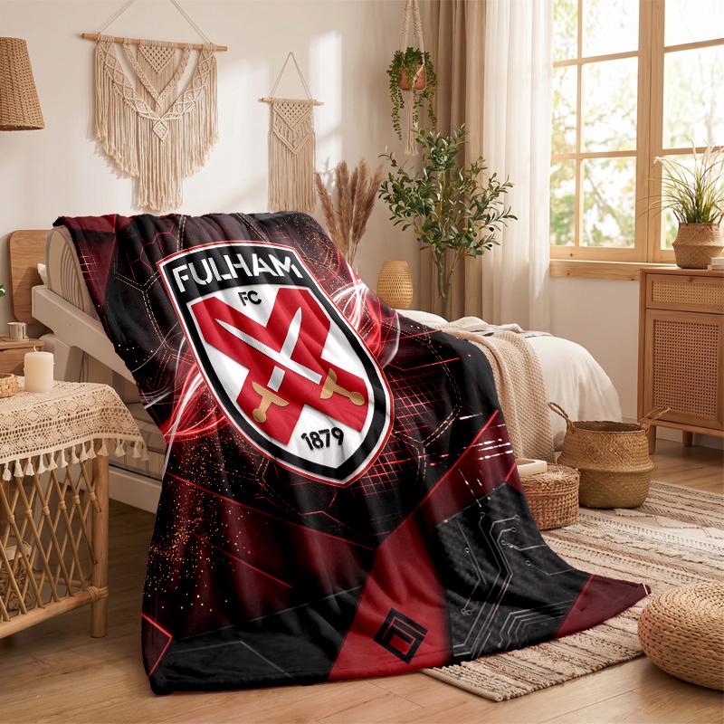 Fulham Fußball Druck Flanell Decke Weich Warm Sofa Bett Überwurf für Zuhause Büro Schlafzimmer