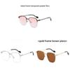 Fashion Eyewear For Men With Uv400 Protection And Pink Gradient Lenses For Street Style And Travel