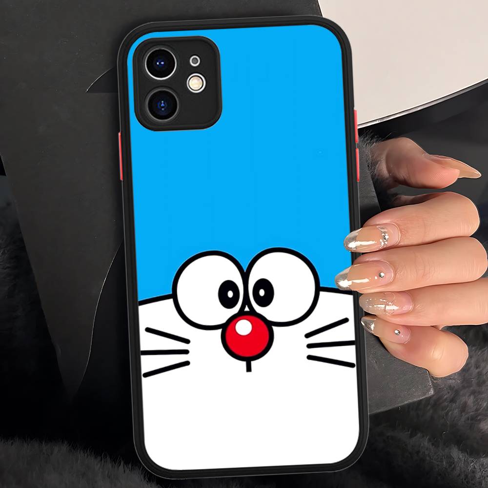 Cartoon D-Doraemons Phone Case For IPhone 11 12 13 14 15 16 Pro Plus X XS MAX Matte Bumper Shockproof Cover