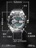 LIGE 8922 Watch Matte Black Chronograph Waterproof Swimming Marine Sports Outdoor Sports Watch Canyoning Stopwatch second second Digital Analog 5 ATM