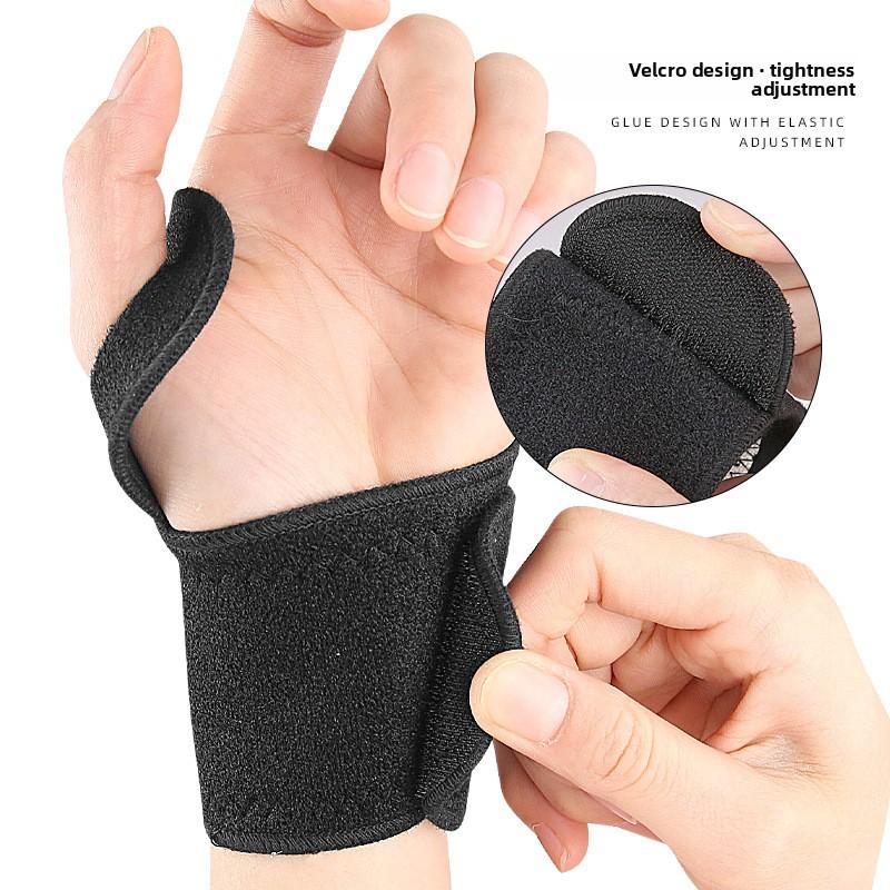 Magnet Thumb Bracer Winding Pressurized Wrist Self-adhesive Fit Warm Sports Bracer One Pair