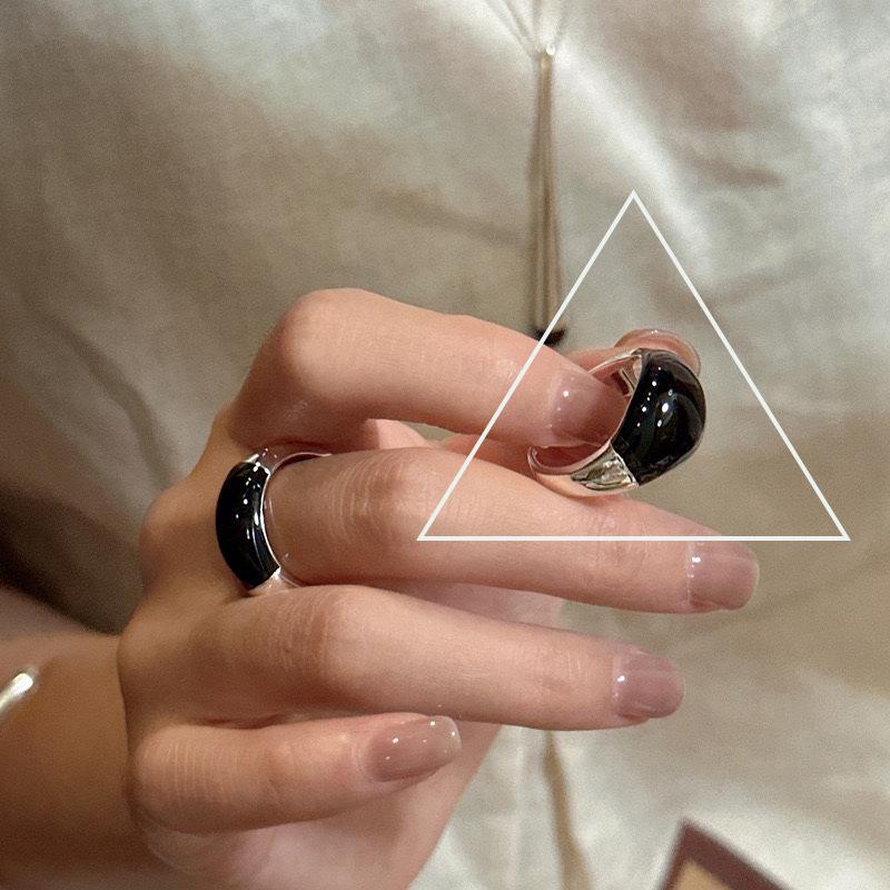 

Sophisticated Dripping Glaze Copper Ring For Women Fashionable And Design Adjustable