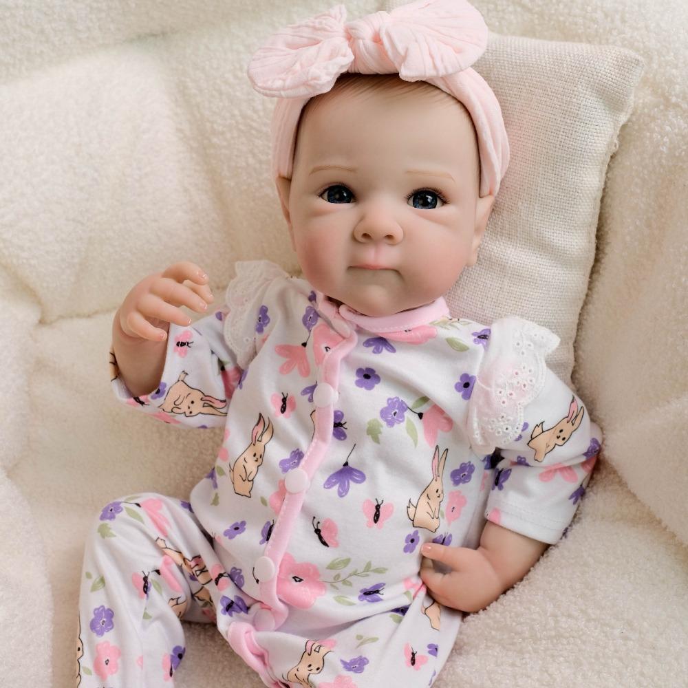 Real Looking 48 Cm Full Vinyl Body Reborn Dolls Bettie 3D Painting Skin Simulation Girl Doll Lovely Newborn Dolls for Children Birth Day Holiday Gifts