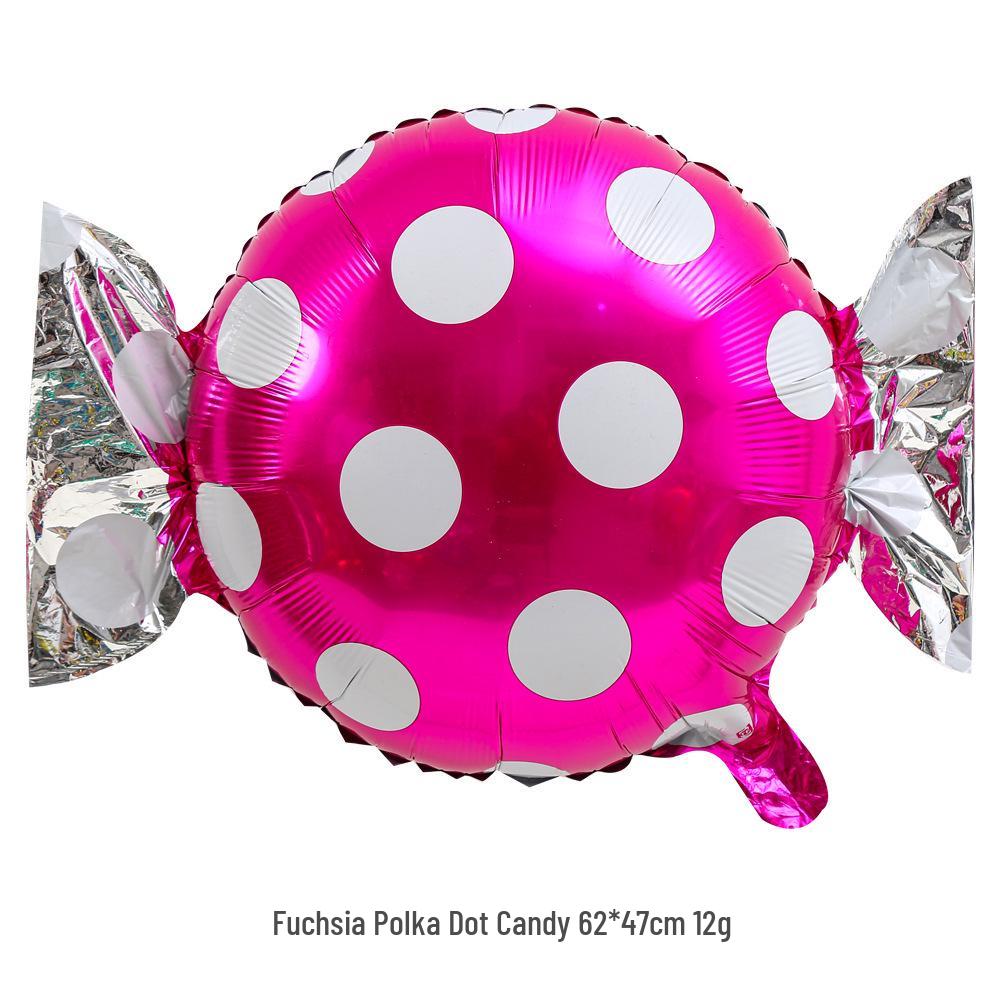 18" Aluminum Foil Pinwheel Candy Lollipop Balloon - Birthday & Christmas Party Decoration