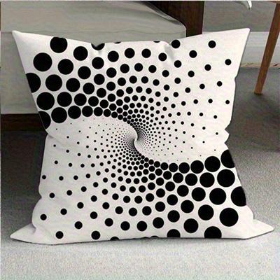 Home Decor Abstract Black And White Geometric Pillow Covers Pattern Cushion Cover Suitable For Sofa Bedroom Car Pillow Cover