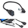 USB 3 Type Degree Right Angled A 90 Male to Female Extension Adapter