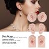 3 Pairs Silicone Ear Model Soft Flexible Simulation Human Ear Model for Piercing Practice Jewelry Display