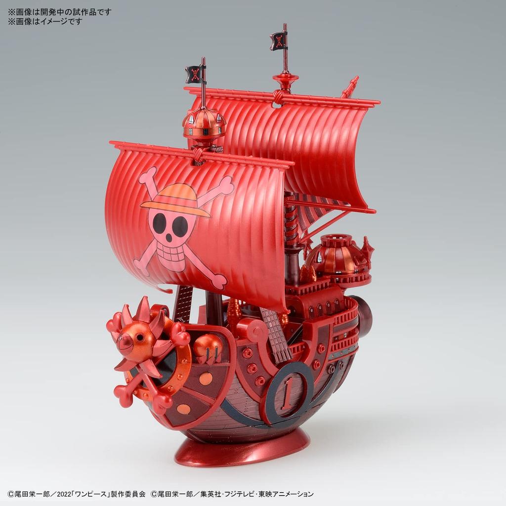 One Piece Grand Ship Collection Thousand Sunny Utgivelsesjubileumsfarge Plastmodell "FILM RED" Versjon. Fargekodet