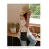 Pleated Cloud Bag Female New Korean Version of The Summer All-match Casual Gentle and Sweet One-shoulder Messenger Mobile Phone Bag