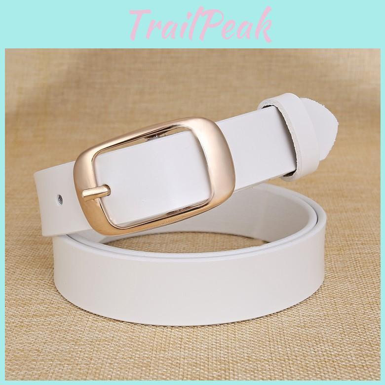 Leather Womens Belt Alloy Buckle Fashion Casual Wide Waist Strap Daily Wear