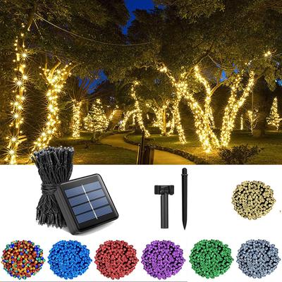 (AP)LED-Solarlampenkette mit 8 Funktionen, Festival-Gartendekorationslampe