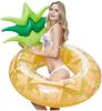 PACARON Float for Kids and Outer Diameter Inner Diameter Popular Adults, 110cm, 45cm, Float, Safe, Float, Instagrammable, Pineapple, Beach, Resort,