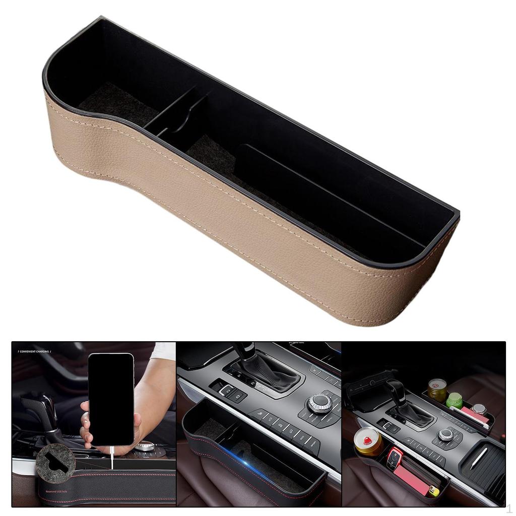 Car Seat Gap Filler Organizer, Plug in Holder Front Organizer for Keys