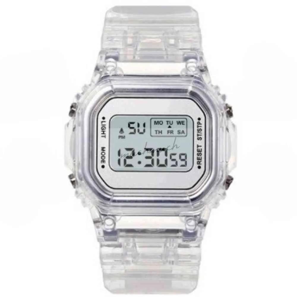 Many04 Transparent electronic wristwatch digital wristwatch watch Transparent digital watch