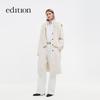 Edition Women's Wool Blend Double-Sided Long Coat