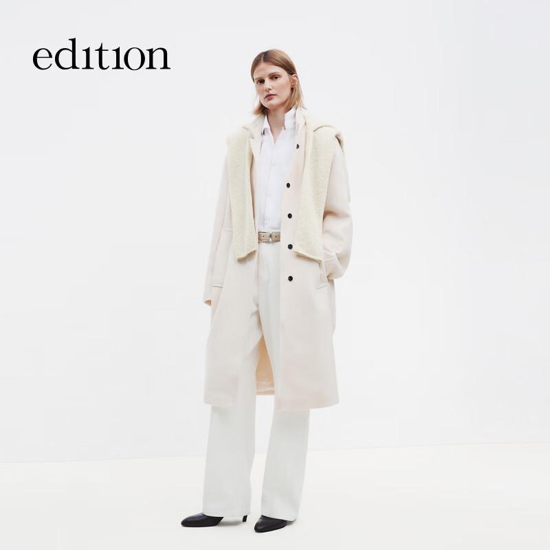 Edition Women's Wool Blend Double-Sided Long Coat