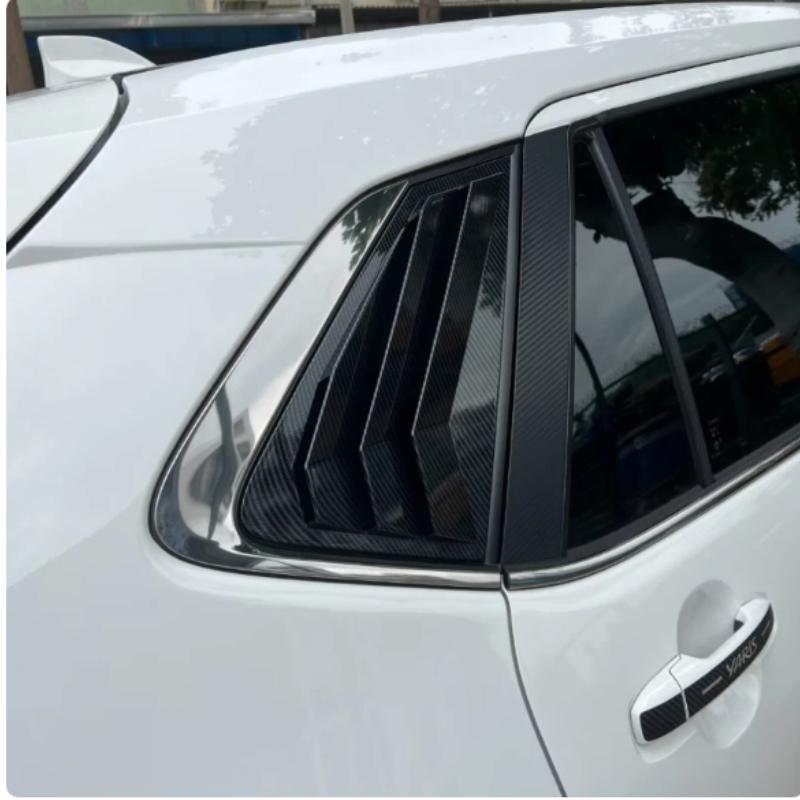 3d Sticker For Toyota Yaris Cross2024-2025 Abs Rear Triangle Louver Window Shade Car Side Spoiler Splitter Trim Parts