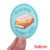 Pink Letter Patch DIY Summer Vibes Embroidered Patches Iron On Patches For Clothing Thermoadhesive Patches Cartoon Sew Bagdes