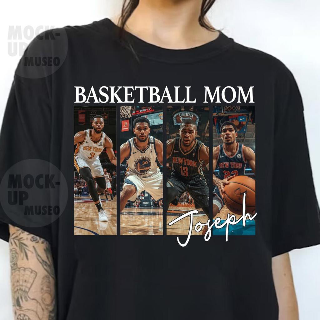 Personalized BASKETBALL Mom Player PNG: Custom T-Shirt Design (Digital Download)