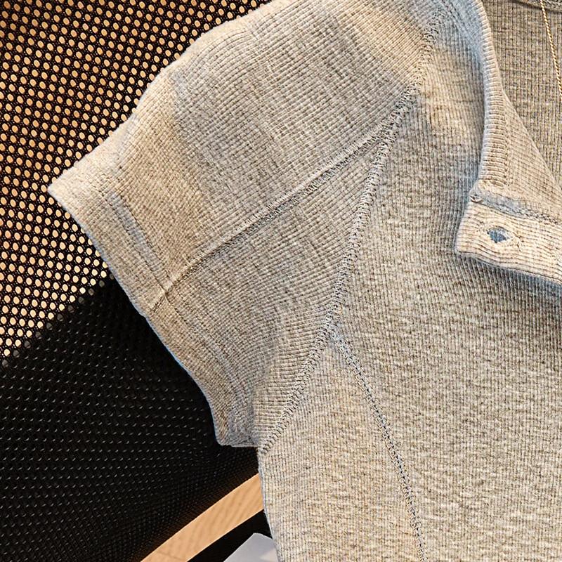 Women's Solid Round Neck Slim Fit Short Sleeve T-Shirt