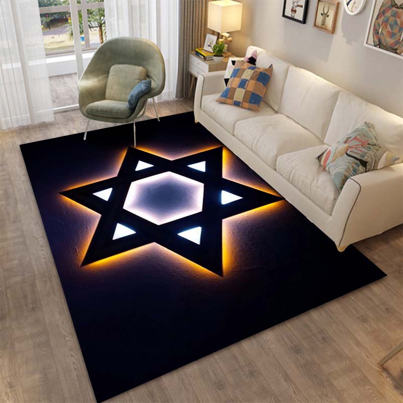

Ковер с шестиконечной звездой Давида, узор, ковер для спальни, игровые коврики, коврик для спальни, домашний декор, ковер для гостиной, коврик, рождественский подарок, ковер 40x60cm (16x24in)
